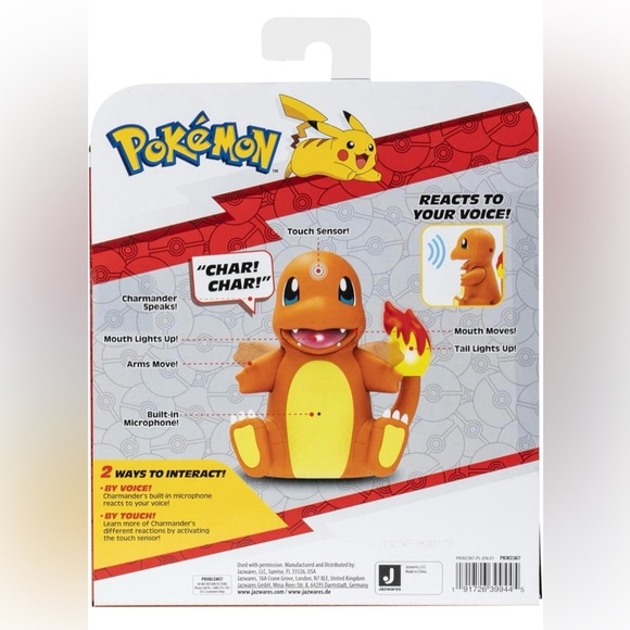 Pokémon Electronic - My Partner Charmander w/ Lights, Sound & Motion - BNIB 🔥🦎 - Picture 6 of 6